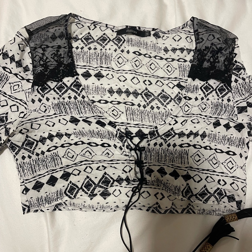 Long sleeve crop top - Picture 3 of 9